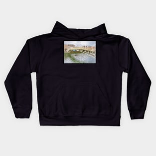 Ha'Penny Bridge Dublin an Impressionist View Kids Hoodie